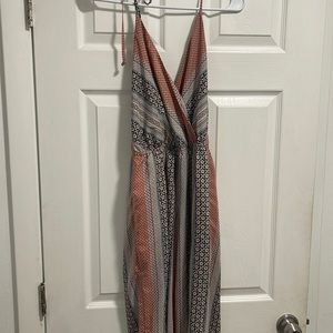 Silk 70s inspired halter jumper